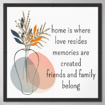 Trendig blommigt av modern Abstrakt