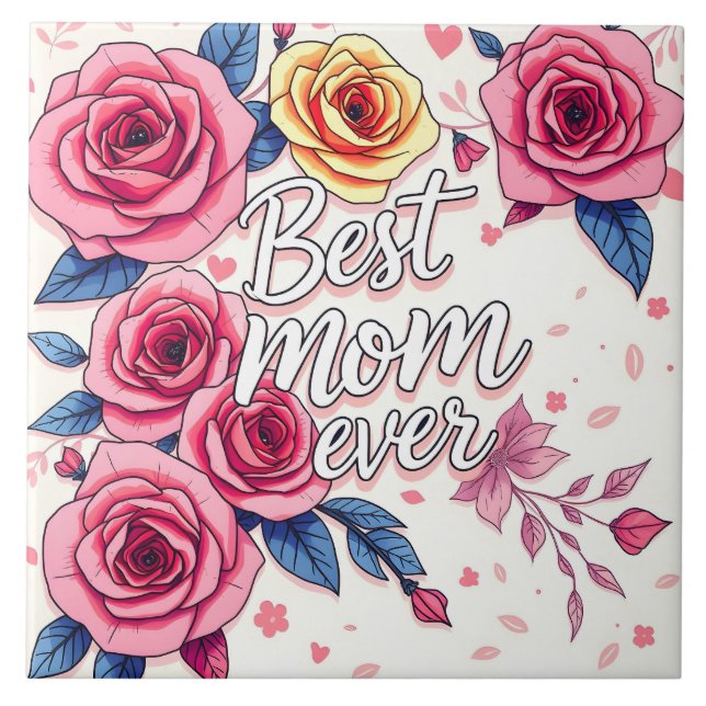 Trendig Blommigt Luxury Gift Collection Kakelplatta (Framsidan)