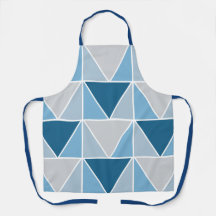 Trendig Blue Grått Geometric Triangles