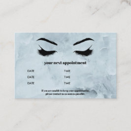 Trendig Blue Marble Browbar Eyelash Luxury Visitkort