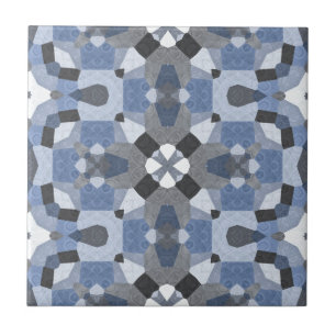 Trendig Blue och Grått Accent Kakelplatta