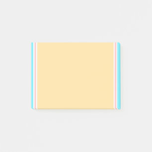 Trendig Blue Rosa Gult Vit Elegant Modern tom Post-it Block