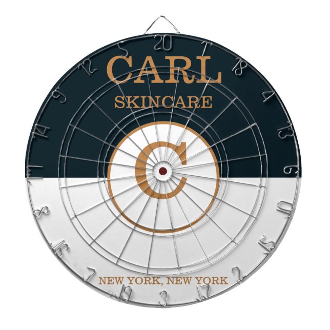 Trendig Blue & Sadow of Brown Beauty Salon Monogra Darttavla (Framsidan)