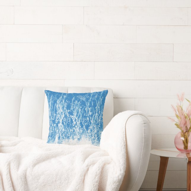 Trendig Blue Stänk Dekorativ kudde (Soffa)