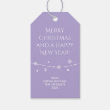 Trendig - Bluish Lavender - Snowflake Gift-Märkre