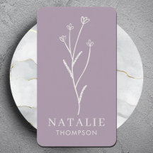 Trendig Boho Chic Minimalist Lilac Lavender Flower