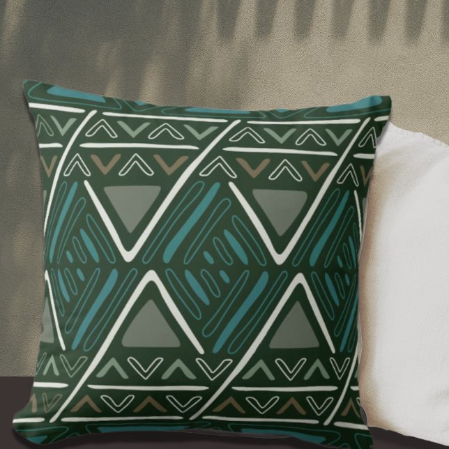 Trendig Boho Lera Trasa Mönster Kudde (Skapare uppladdad)