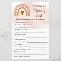 Trendig Boho Rainbow som känner Mammans bästa spel