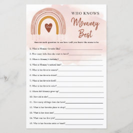 Trendig Boho Rainbow som känner Mammans bästa spel