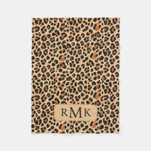 Trendig Bold Leopard Skriv ut Anpassningsbar 3 Bre Fleecefilt