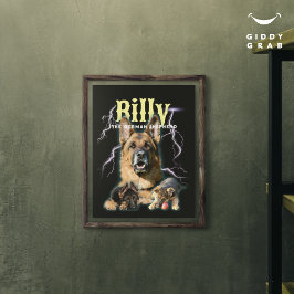 Trendig Bootleg Personlig Hund Photo 90s Perfect Poster