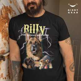 Trendig Bootleg Personlig Hund Photo 90s T Shirt