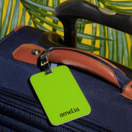 Trendig Bright Grönt Personlig Bagagebricka