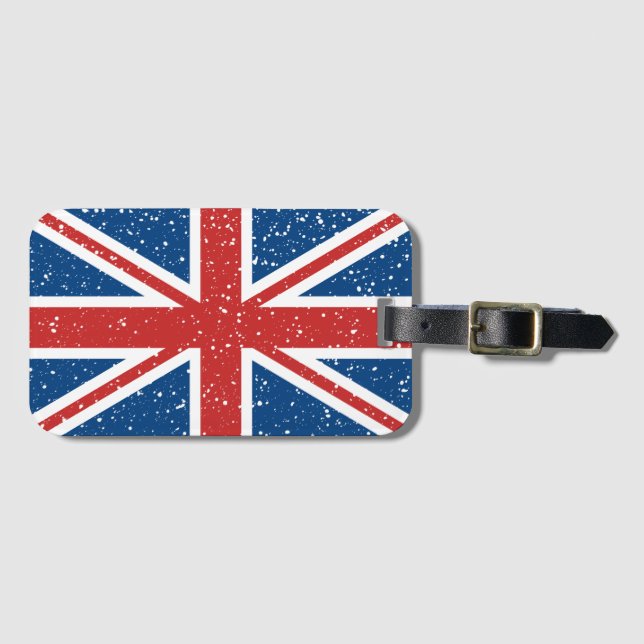 Trendig British flagga Bagagebricka (Framsida horisontal)