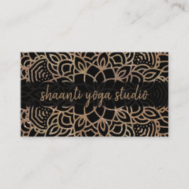 Trendig Bronze Mandala Professionell Visitkort