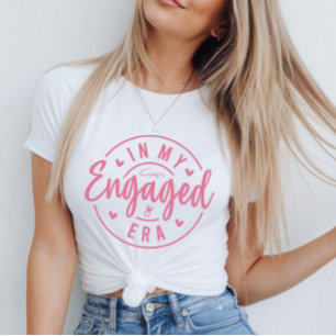 Trendig brud T-shirt för förlovning & svensexa kul