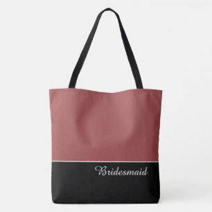 Trendig brudtärna-handväska tygkasse