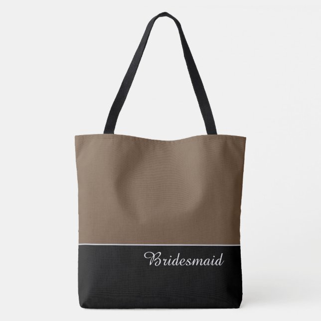 Trendig brudtärna-handväska tygkasse (Baksida)