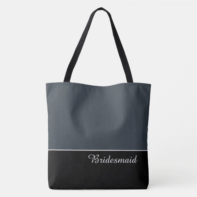Trendig brudtärna-handväska tygkasse (Baksida)