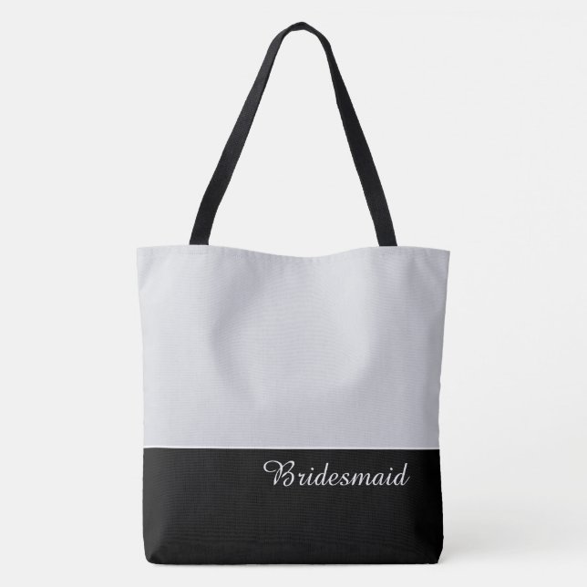 Trendig brudtärna-handväska tygkasse (Baksida)