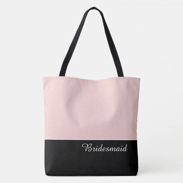 Trendig brudtärna-handväska tygkasse (Baksida)