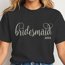 Trendig brudtjej T-shirt med Off-White-skrift