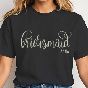 Trendig brudtjej T-shirt med Off-White-skrift