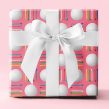 Trendig Bubblegum Rosa Golf Boll och Tee Gift