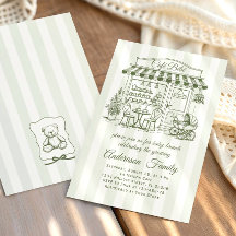 Trendig Café Bebe Fransk Kaffebar Baby Shower