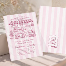 Trendig Café Bebe Fransk Kaffebar Baby Shower