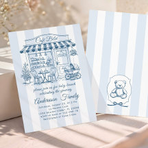 Trendig Café Bebe Fransk Kaffebar Baby Shower