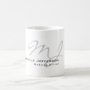 Trendig Calligraphy Cute Add Namn Professionell Kaffemugg