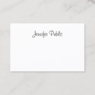Trendig Calligraphy Handskriftlig Elegant Skript ö Visitkort