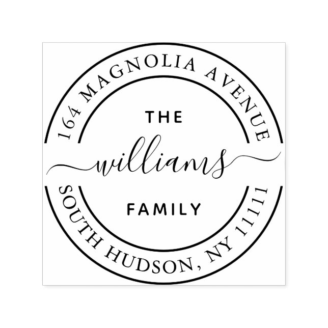 Trendig Calligraphy Logotyp  Script Swirl Självfärgande Stämpel (Design)