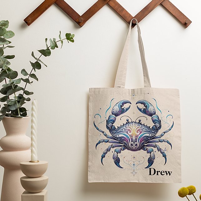 Trendig Cancerfärgning Zodiac-design Tygkasse (Skapare uppladdad)