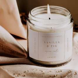 Trendig Candle-produktetikett - märkning - Busines Rektangulärt Klistermärke