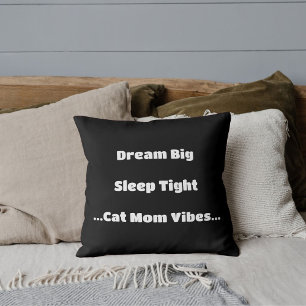 Trendig Cat Mamma Funny Quote Cute Coola Modern Bl Kudde