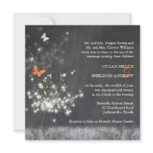 Trendig Chalkboard Dandelion Bröllop