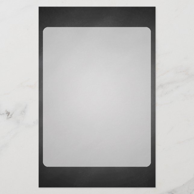Trendig Chalkboard Vignette Brevpapper (Framsida)