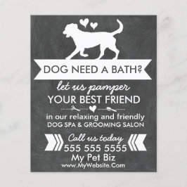 Trendig Charcol Black Hund Grooming Flyer