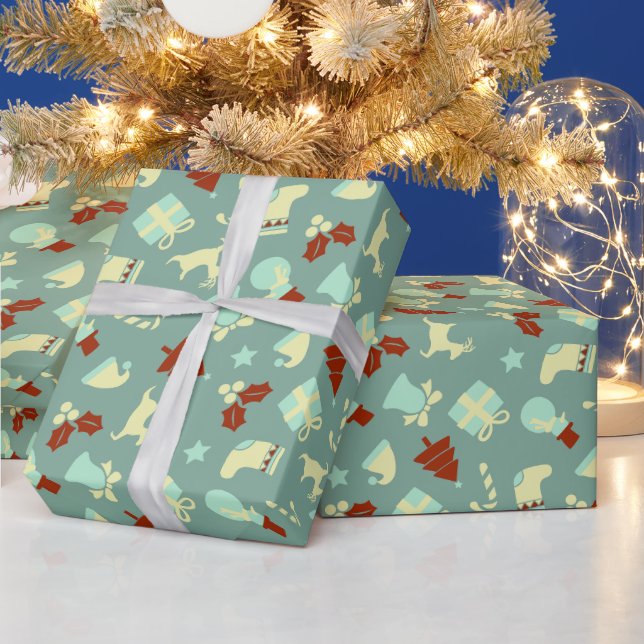 Trendig Cheerful Firande Initial Feminine Presentpapper (Helgdagar)