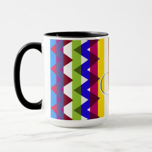 Trendig Chevron Rand Mönster #14 Mugg