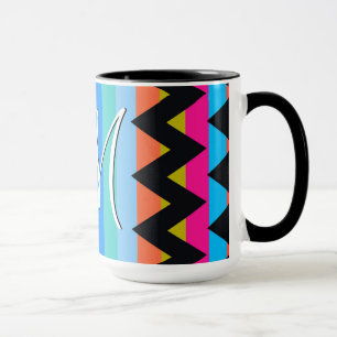 Trendig Chevron Rand Mönster #4 Mugg