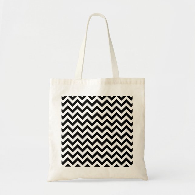 Trendig Chevron Tote Bag Tygkasse (Framsidan)
