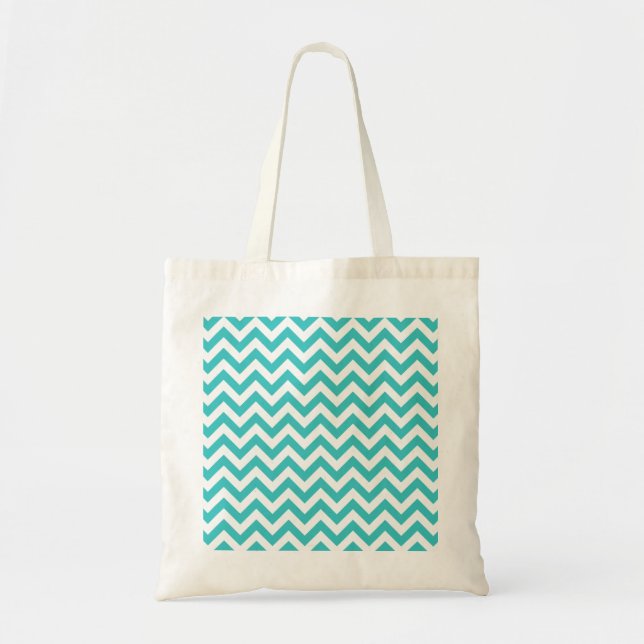 Trendig Chevron Tote Bag Tygkasse (Framsidan)