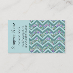 Trendig Chevron Zig Zag Mönster Affärskort Visitkort