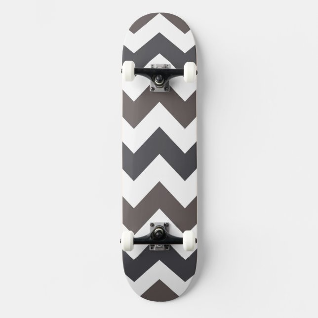 Trendig Chevron Zigzag Mönster 8 Old School Skateboard Bräda 21,6 Cm (Framsida)