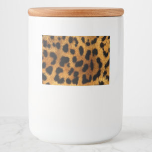 trendig chic av av mönster brun leopard mat etiketter