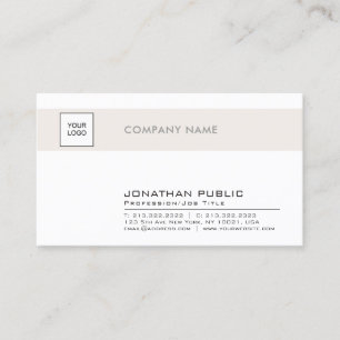 Trendig Chic Clean Design Company med Logotyp Visitkort