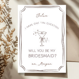 Trendig Chic Espresso Martini Bridesmaid Frieri Kort